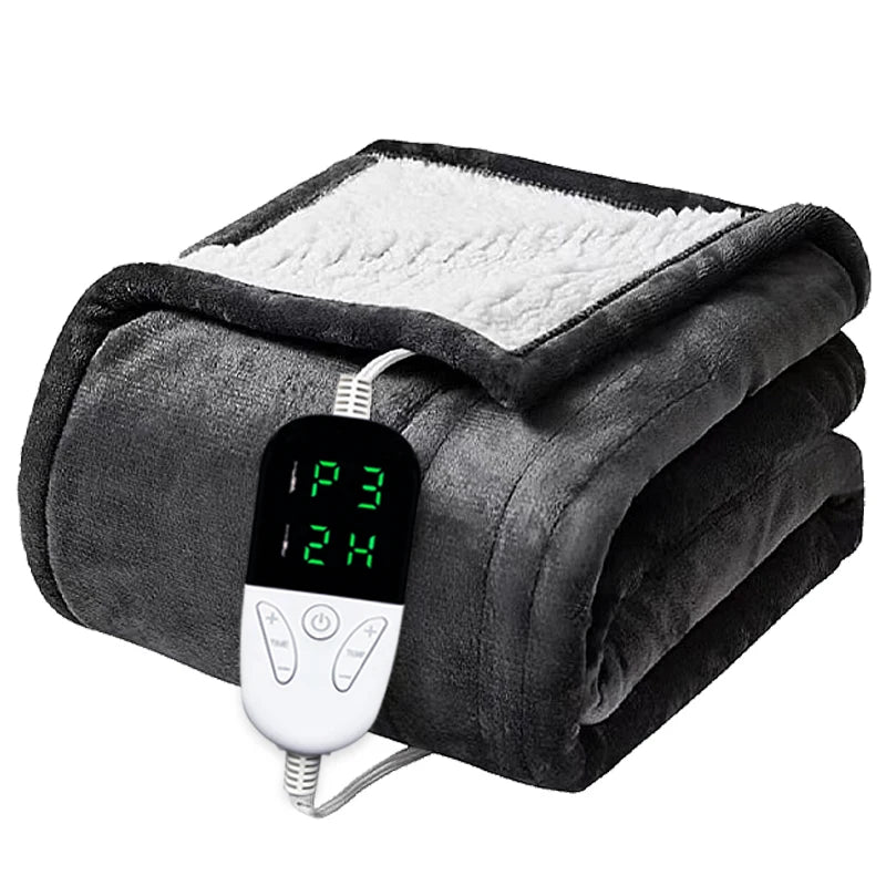 Heated Blanket-Electric Blanket,Soft Heated Throw Blanket with 6 Heating Levels & 4 Hours Auto-Off,Over-Heat Protection