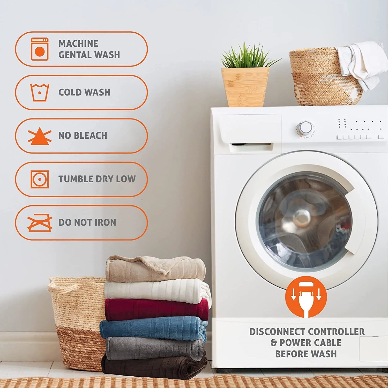 Heated Blanket-Electric Blanket,Soft Heated Throw Blanket with 6 Heating Levels & 4 Hours Auto-Off,Over-Heat Protection